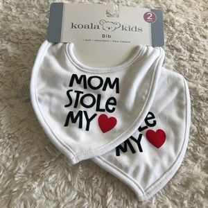 Bib Set / Mom Stole My Heart / Dad Stole My Heart